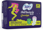 Sofy Anti Bacteria Overnight Sanitary Pads - XXL (20 Pads)