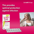 Dr. Wolff's V-san Lactic Acid for Prevention of Vaginal Infections 7 pcs | Restores Vaginal pH | Restore natural Vaginal health | Prevent reoccuring vaginal infections | Hormone-Free | Safe to use with Condoms