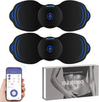 12 Modes Wireless TENS Unit Muscle Stimulator for Pain Relief | App-Controlled TENS Machine, Dual Channel, Independent Control, 20 Intensity Levels, Shoulder, Neck Pain Relief, 8 PCS Pads