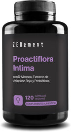 Intimate Proactiflora - With D-Mannose, Lingonberry and 5 Probiotic Strains - 120 Vegan, No Additives, Non-GMO, Gluten Free, Lactose Free, Soy Free - Zenement