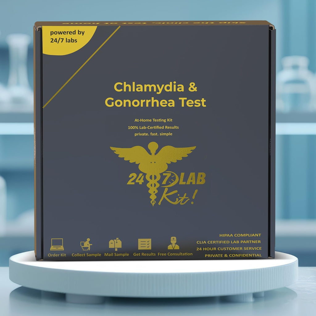STD Testing Kit for Men and Women Chlamydia and Gonorrhea Screening Discreet and Accurate Results Private and Secure CLIA Certified Labs