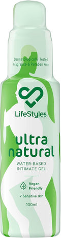 LifeStyles Ultra Natural Water-Based Lubricant 100ml