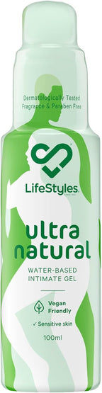 LifeStyles Ultra Natural Water-Based Lubricant 100ml