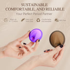 YTYOMUR Reusable Menstrual Disc - Soft & Comfortable, Leakproof Menstrual Cup Alternative - Set of 2 (Large & Small Sizes)
