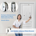 Shoulder Pulley for Physical Therapy, Pulleys for Shoulder Rehab Over Door, Shoulder Pulley Over The Door Physical Therapy, Door Pulleys For Physical Therapy, Arm Pulley, Over The Door Pulleys - White