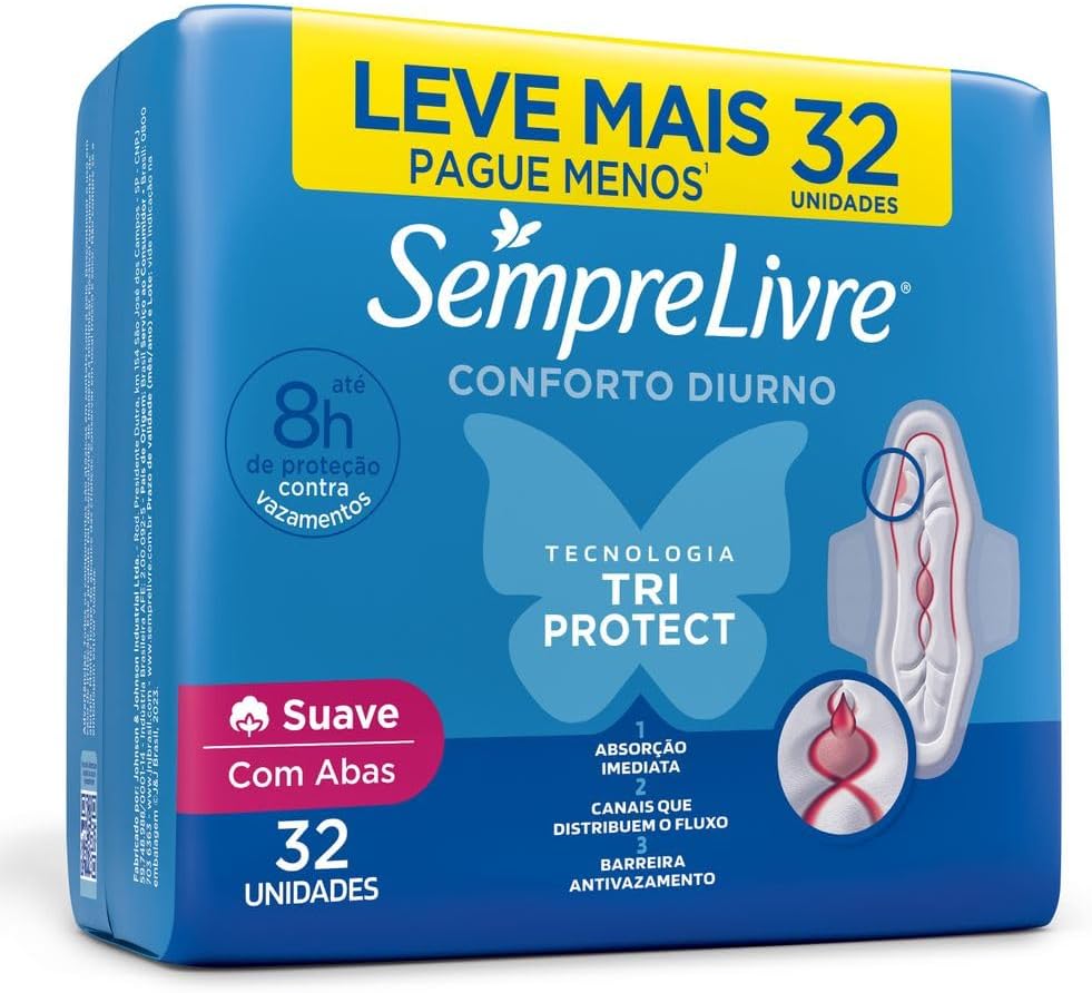 Sempre Sanitary Pads With Wings 32 pieces