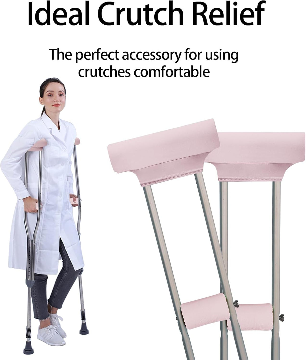 Crutches Padding Comfy Crutch Pads For Armpits And Hand Grips | Crutches Accessories Crutch Pads Crutch Cushions Strong Cushioning Soft Pads For Crutches Machine Washable Moisture Wicking