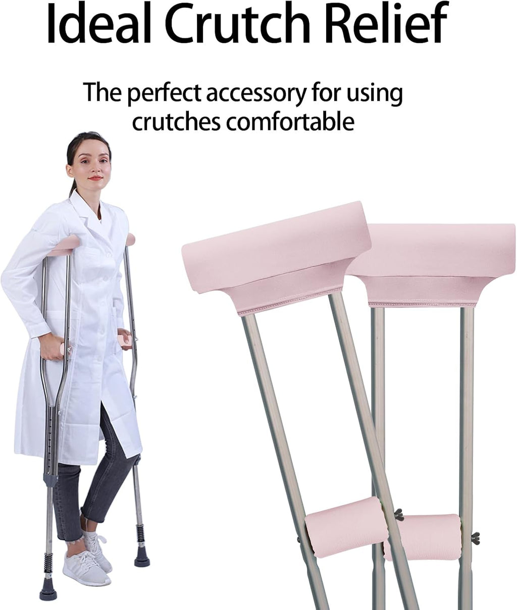 Crutches Padding Comfy Crutch Pads For Armpits And Hand Grips | Crutches Accessories Crutch Pads Crutch Cushions Strong Cushioning Soft Pads For Crutches Machine Washable Moisture Wicking