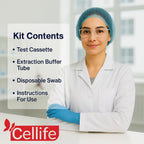 Rapid Antigen Test (RAT) 4 in 1 Kit - Tests for COVID-19, RSV, Flu/Influenza A&B (1 pack)
