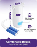 KEKOY Sock Aid for Putting on Socks, 4" Foot Width, No Bending