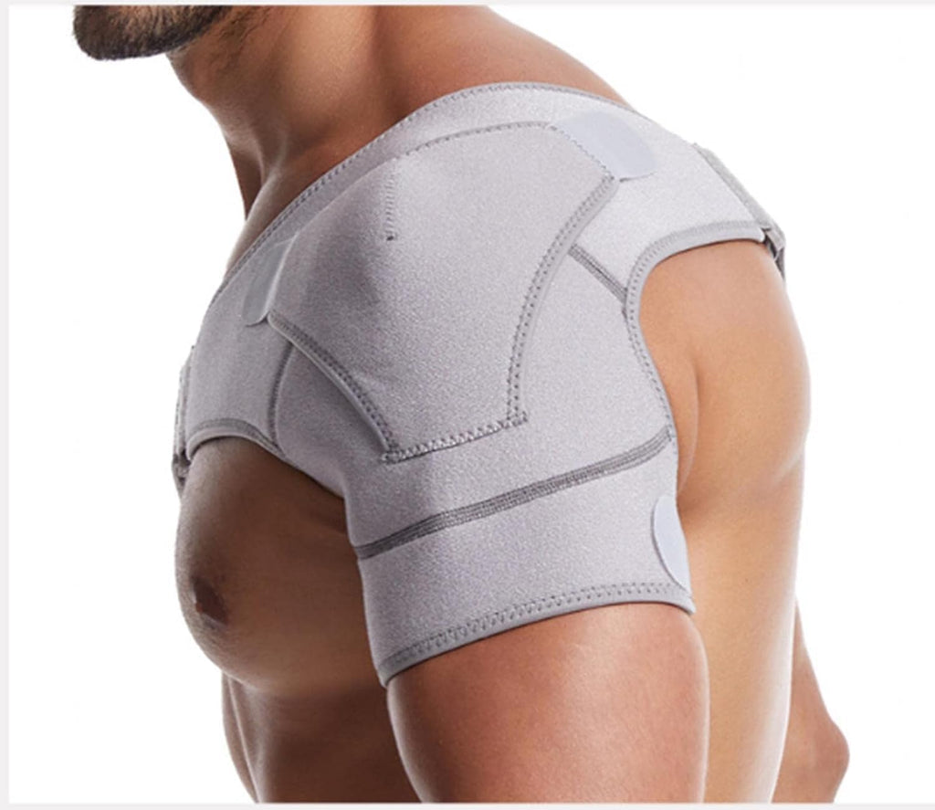 Adjustable Shoulder Support Brace for Rotator Cuff Relief, Breathable Compression Sleeve for Men and Women, Injury Stabilizing Support with Strap for Post Surgery Recovery - Tisuff