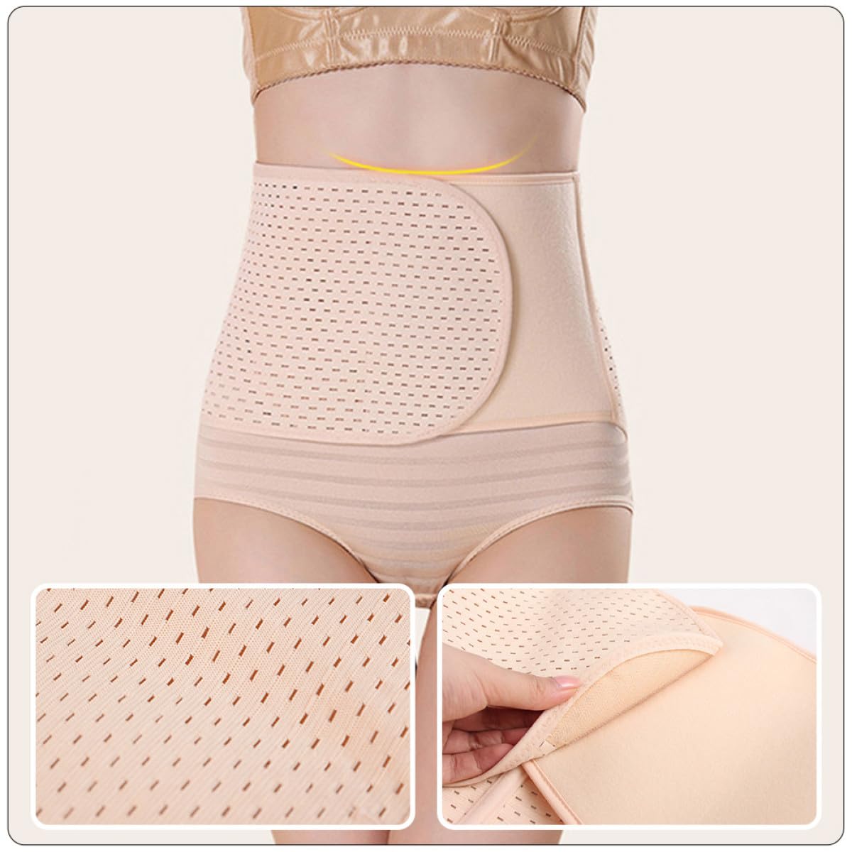 Beavorty Workout Slimming Belly Bands Breathable Fabric for Postpartum Women Absorbent and Supportive Postpartum Recovery Belts for Abdominal Compression and Hips Lift