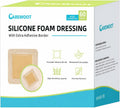 60 Pack Silicone Foam Dressing 3''x3'' with Gentle Border | FSA Eligible HSA, Skin Wound Care, Self Adhesive Waterproof Bandages Absorbent Pads for Elderly Skin Protection, Post-Op