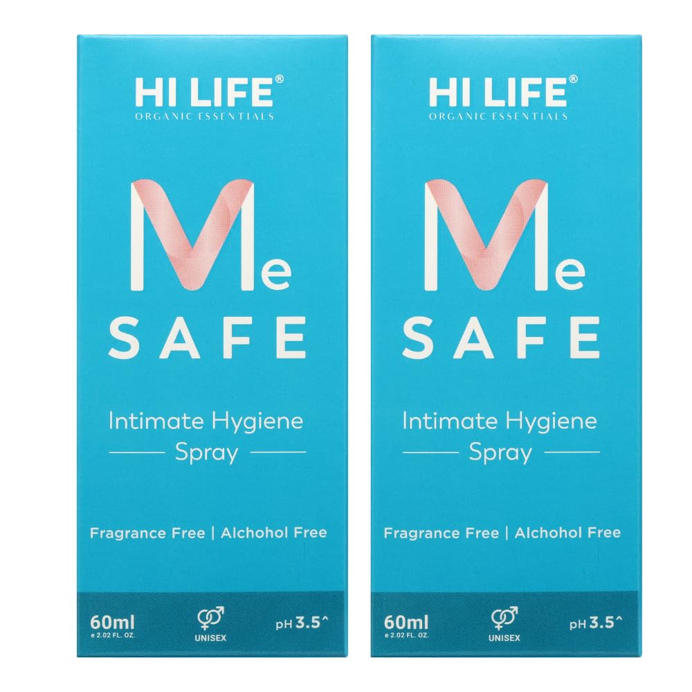 Hi Life Intimate Wash & Intimate Hygiene Spray Combo | Vaginal Wash with Anti-Fungal & Anti-Bacterial Properties | Prevents Itching, Irritation, Dryness, Odor & Rashes | 60ml (Pack of 2)