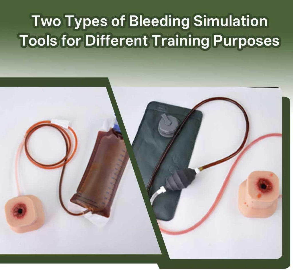 Wound Packing Trainer, Stop The Bleed Practice Kit with Pumping Bag,Wound Care Bleeding Control Kit for Tactical Training