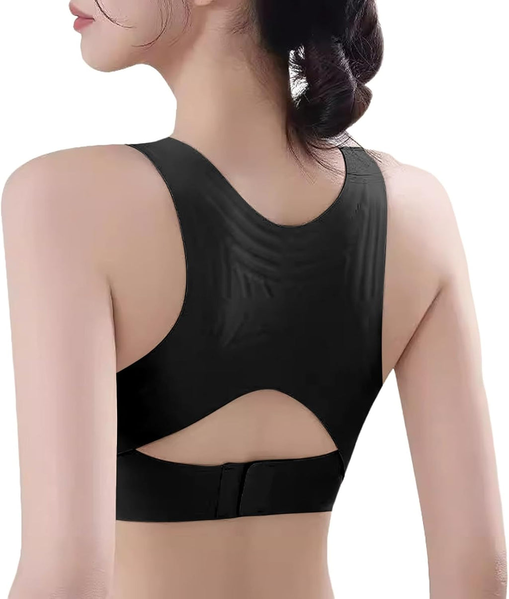 Genérico Posture Corrector Bra for Women, Front Closure Bras with Adjustable Back Support, Seamless Breathable Shapewear Underwear #1