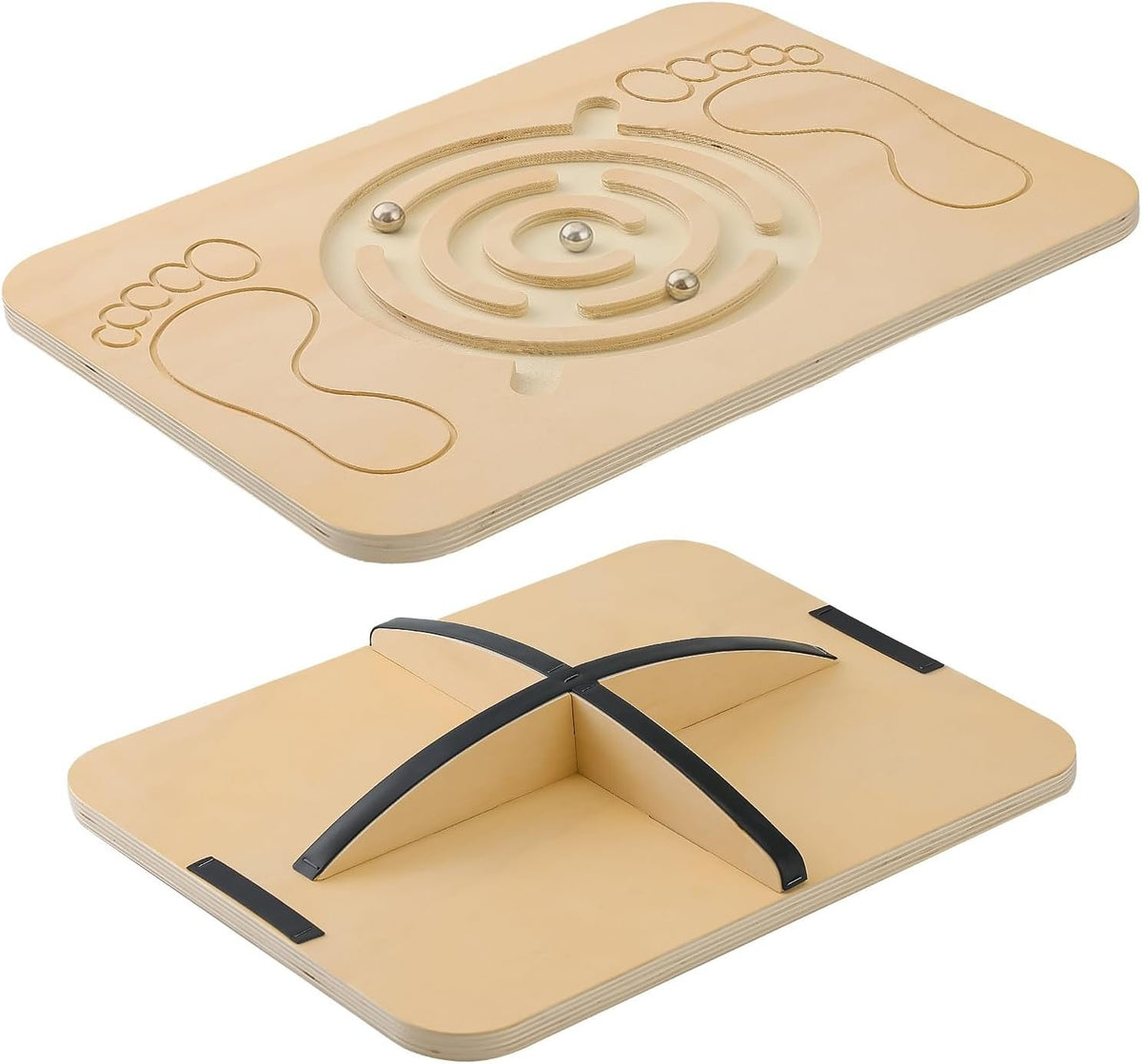 Juoe 360° Maze Balance Board Wobble Board,Sensory Balance Toys