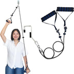 Shoulder Pulley for Physical Therapy, Pulleys for Shoulder Rehab Over Door, Shoulder Pulley Over The Door Physical Therapy, Door Pulleys For Physical Therapy, Arm Pulley, Over The Door Pulleys - Black