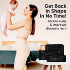 Postpartum Belly Belt for Women - 3 in 1 Tummy Tucker | Waist, Pelvis & Back Support | Fat Slimming Shapewear After Delivery & C-Section | Adjustable Fit 30-46” (Made in India)