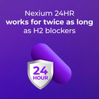 Nexium 24HR Acid Reducer Heartburn Relief Capsules, 42 Count | All-Day and All-Night Protection from Frequent Heartburn, Heartburn Medicine with Esomeprazole Magnesium