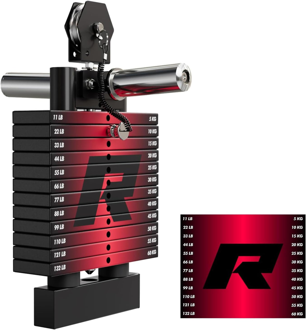 RitFit M1 Pro Smith Machine Cable Crossover Power Cage Home Gym | Dual 360 Cables, Barbell & Handles, LAT Pulldown, 1850LBS Weight Capacity