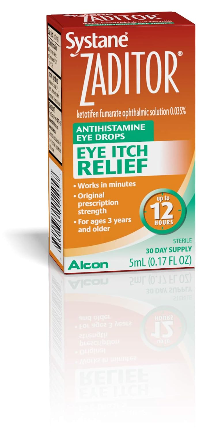 Zaditor Systane Eye Itch Relief Antihistamine Eye Drops 5 mL