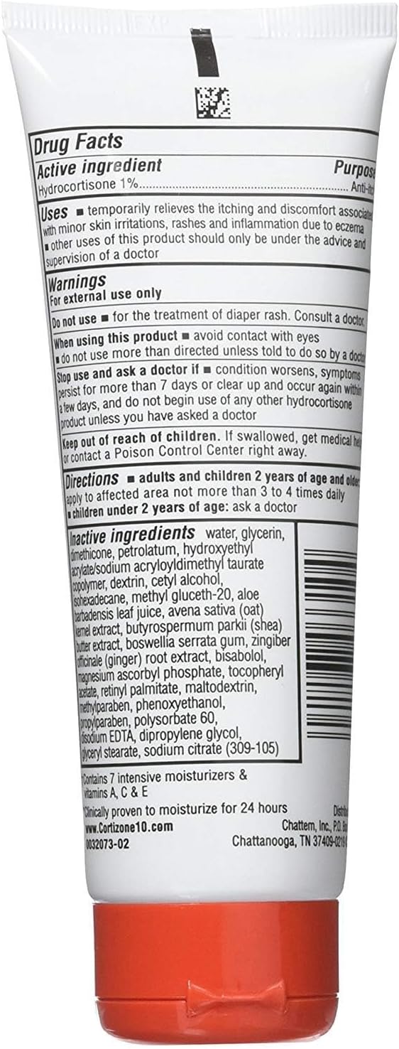 Cortizone-10 Maximum Strength Intensive Healing Itch Relief Lotion for Eczema, 1% Hydrocortisone, Fast-Acting, Anti-Itch Cream for Minor Skin Irritations, Rashes and Inflammation Due to Eczema, 3.5 oz