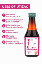 UtiZac UTI Care Syrup 200 ml – Sugar-Free Herbal Supplement for Urinary Tract Infection Relief – Supports Bladder Health & Comfortable Urination – Natural Formula for Men & Women