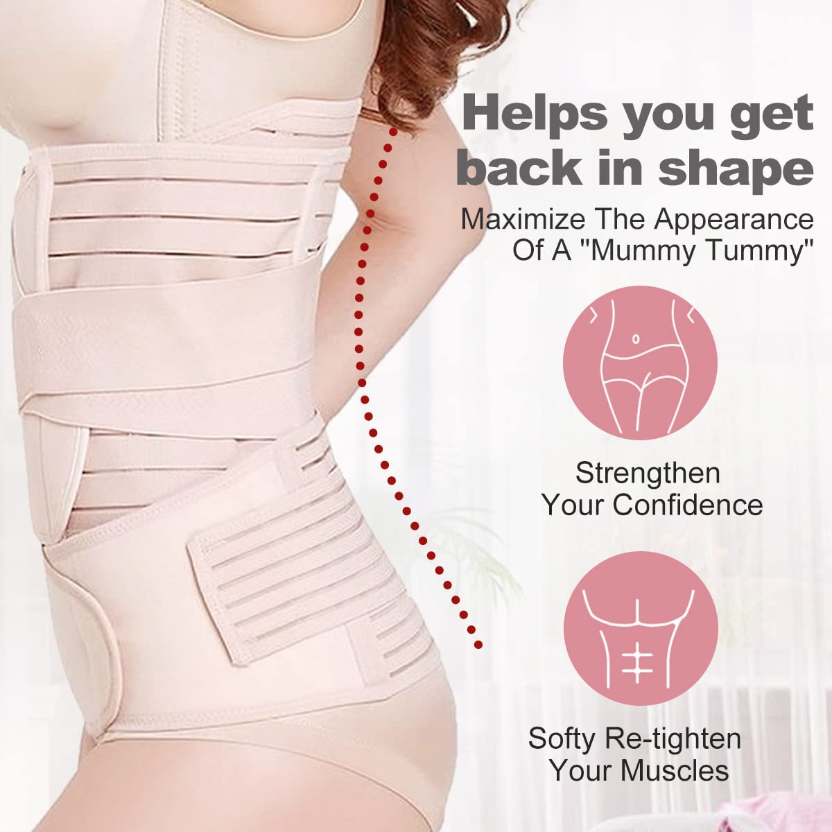 DOLTAS 3 Support and Compression Garments Postpartum