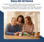 Glucose Control Solution Kit by On Call Express, Level 0, 1 & 2 for Blood Glucose Meters and Test Strips, Accuracy Check & Calibration Verification, 3-Pack Bottles, 2mL Each