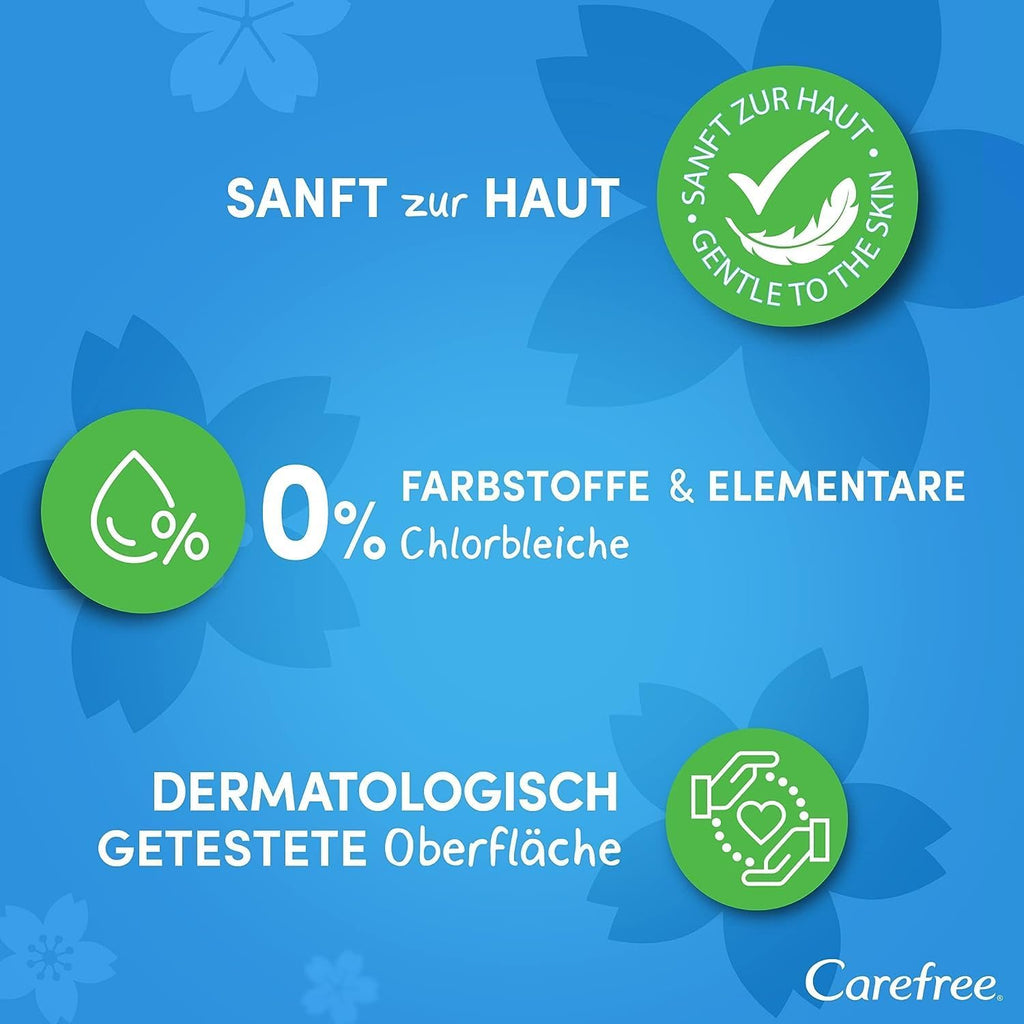 Carefree Panty Liners Breathable Aloe Vera 100 pieces
