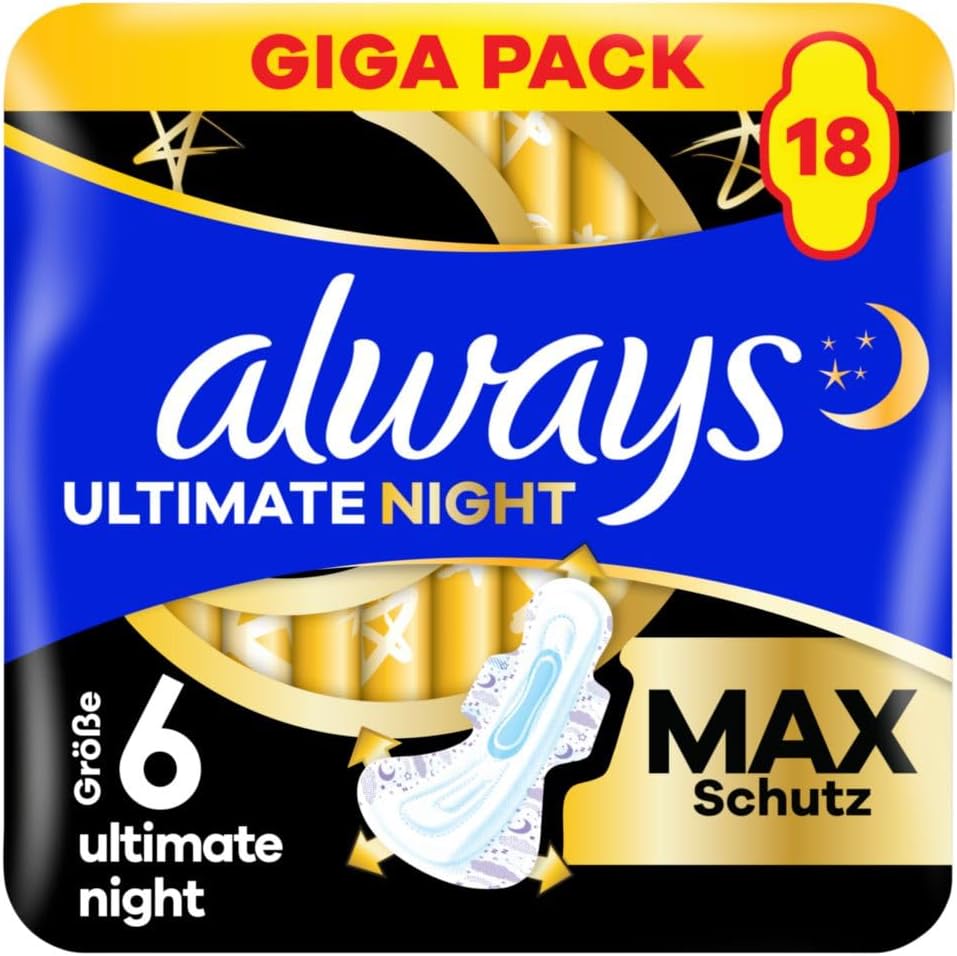 Always Sanitary Pads 18 pieces
