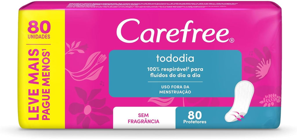 Carefree Panty Liners Fragrance-Free 80 pieces