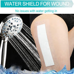 Waterproof Incision Bandages for Large Wounds Knee Hip Replacement Adheisve Island Dressing Bandaid Tape Post Surgical Shower Protector, No Glue On Center 4 x 10 Inch (Pack of 14)