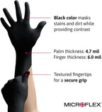 Ansell Microflex MK-296-XL MidKnight Disposable Nitrile Glove