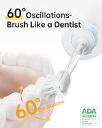 Laifen Wave Special Electric Toothbrush, New 2025 Version Oscillation & Vibration Sonic Electric Toothbrush for Adults with App, 2 Brush Heads, IP68 Waterproof Travel Powered Toothbrush (Meadow Green)