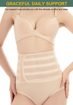 Belly Band Postpartum Belly Wrap, Breathable Abdominal Binder Post Surgery, Adjustable Waist Trainer for Women Lower Belly Fat, C Section Abdominal Binder Hernia Belt Back Support Belt for Women (X-Large)