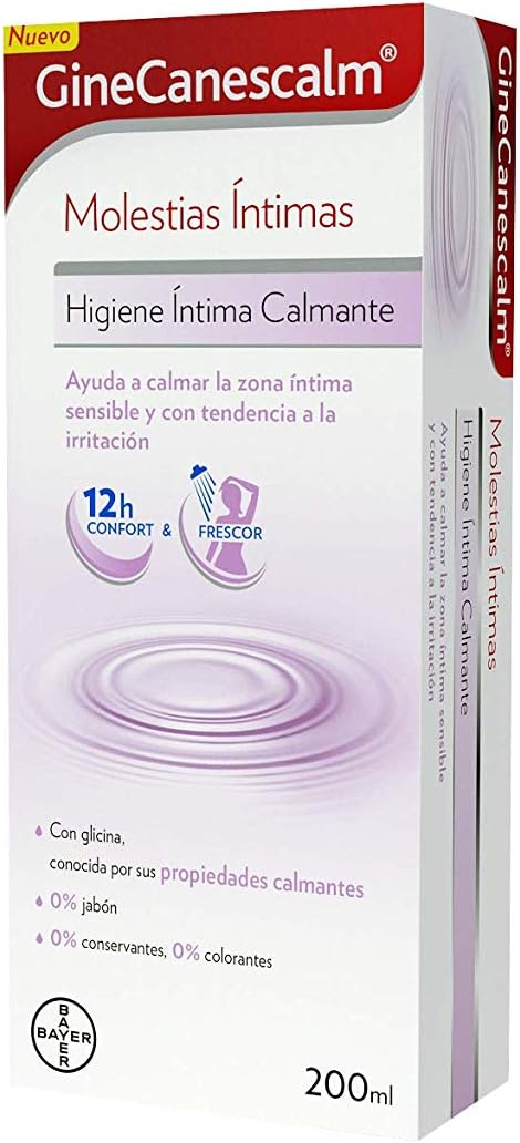 Canesten - GineCanescalm Intimate Discomfort Gel Intimate Hygiene Soothing in Vaginal Candidiasis and Vulvar Irritation, Helps Soothe Intimate Area, 200 ml