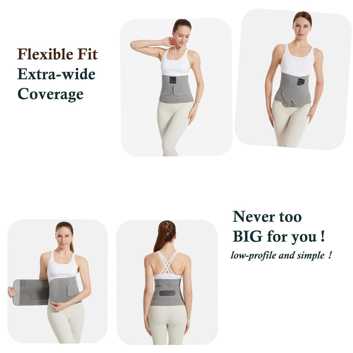Postnatal Gastric Band, Gastric Band for Post-Surgery Care, Adjustable Lumbar/Pelvic Belt for Abdominal and Lumbar Support