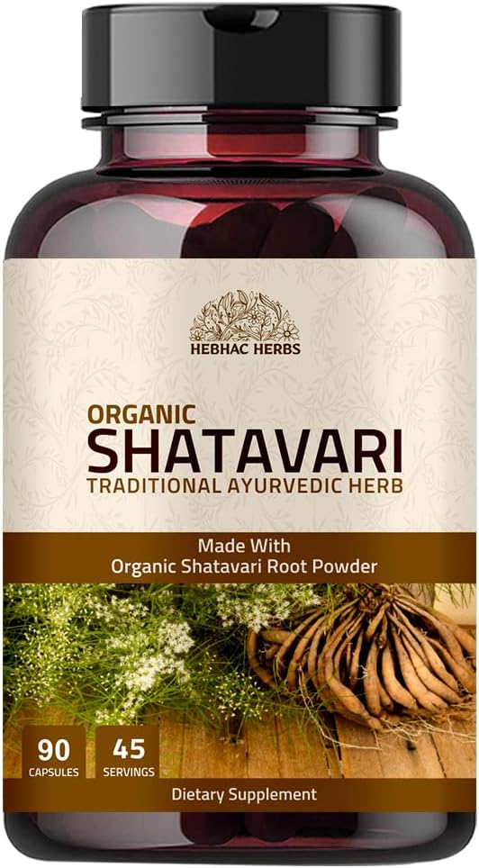 Shatavari Capsules 1000mg Breastfeeding Lactation Supplement for Women, Supports Hormone Balance for Women, Ayurvedic Herb for Vata & Pitta, Female Vitality & Rejuvenation (90 Capsules)