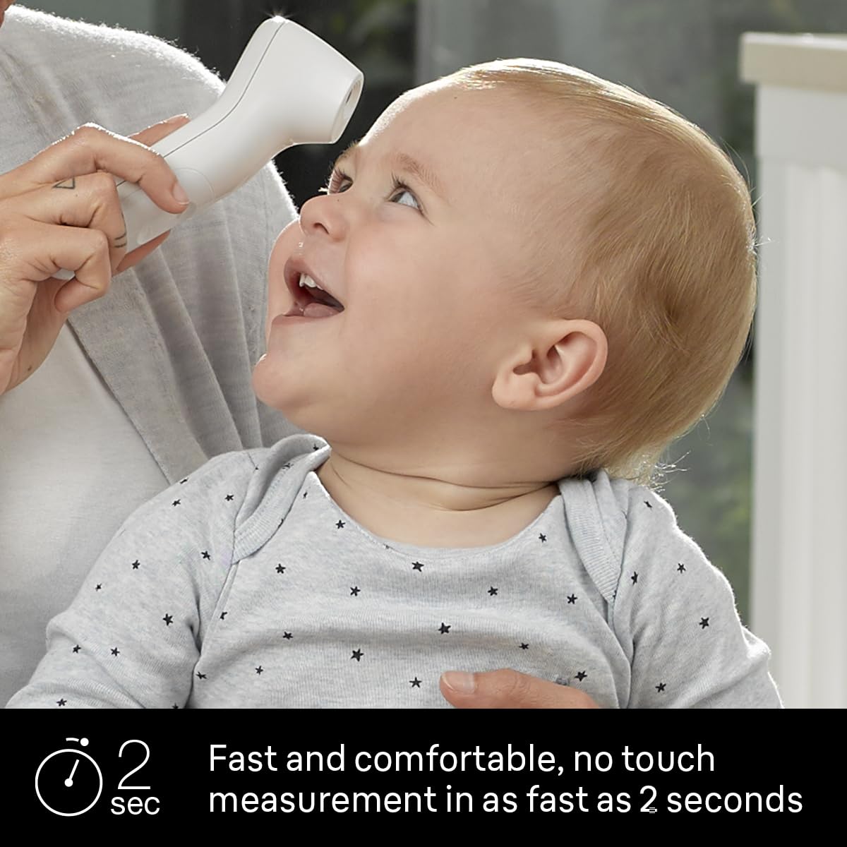 Braun No Touch 3-in-1 Thermometer for Adults, Kids, Babies | Measure Forehead, Liquid, Food Temps, Adult & Baby Thermometer, Professional Accuracy, Color Coded Fever Guidance