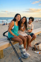 in-Motion Pro Underarm Crutches for Adults, Spring Assist, Foldable | Fits 4'8"-5'9". Foldable; spring-assist shock absorption; ergonomic grips; articulating tips; charcoal; lightweight
