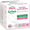 Love & Green - Normal Hypoallergenic Pads (0%, Pack of 14)