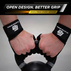 Fit Active Sports New Ventilated Weight Lifting Workout Gloves with Built-in Wrist Wraps for Men and Women - Great for Gym Fitness, Cross Training, Hand Support & Weightlifting.
