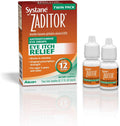 Systane Zaditor Eye Itch Relief Antihistamine Eye Drops, 5 mL, 2 Pack