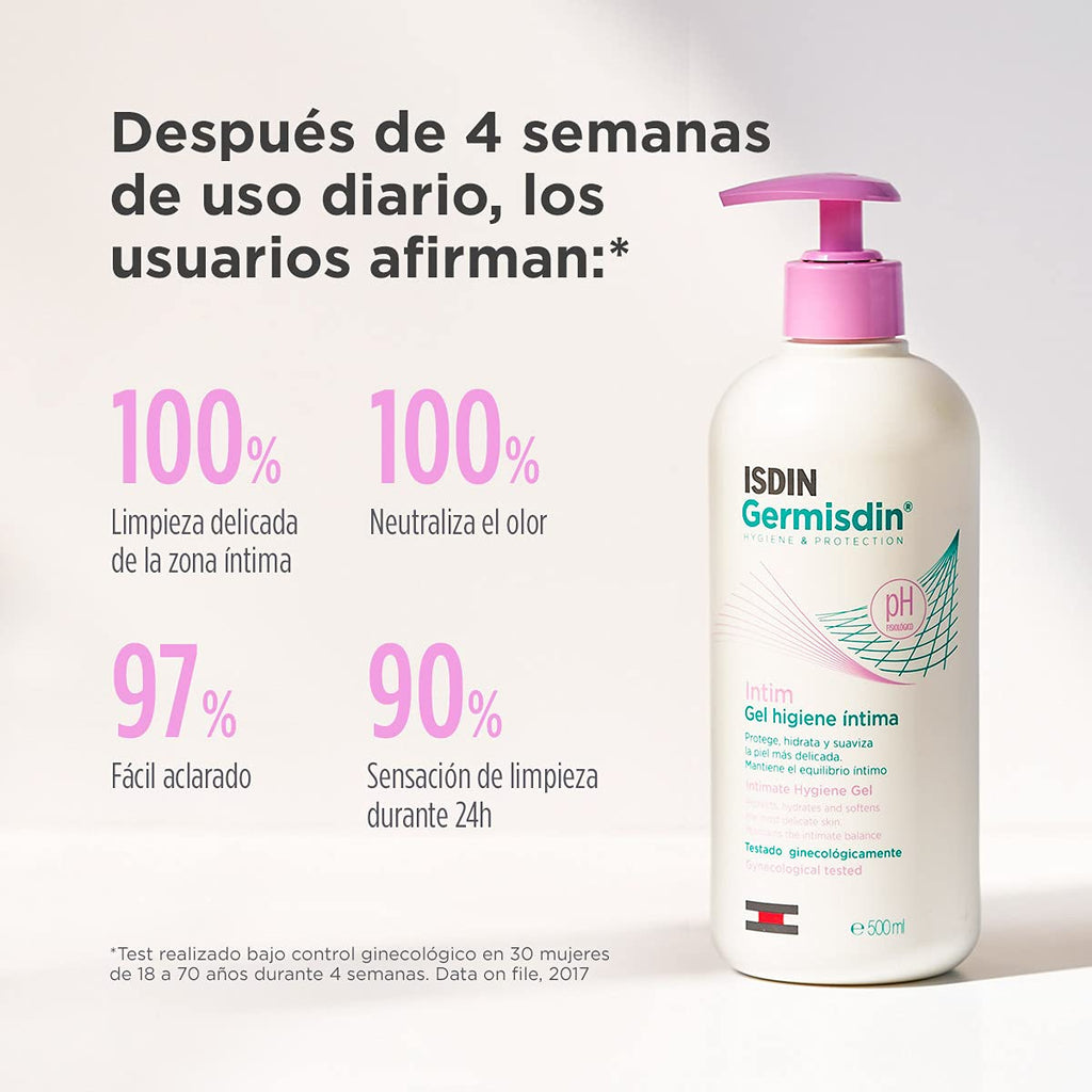 ISDIN Germisdin Intimate Hygiene, Daily Gentle Gel - Protects, Hydrates and Regulates the pH of the Intimate Area