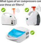 48 Nebulizer Filter Replacement Air Filter Sponge Compressor System Accessories-White