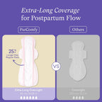 PurComfy Maternity Pads With Wings Postpartum 24 pieces