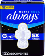 Always Sanitary Pads Overnight 32 pieces