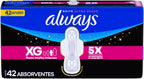 Always Sanitary Pads 42 pieces